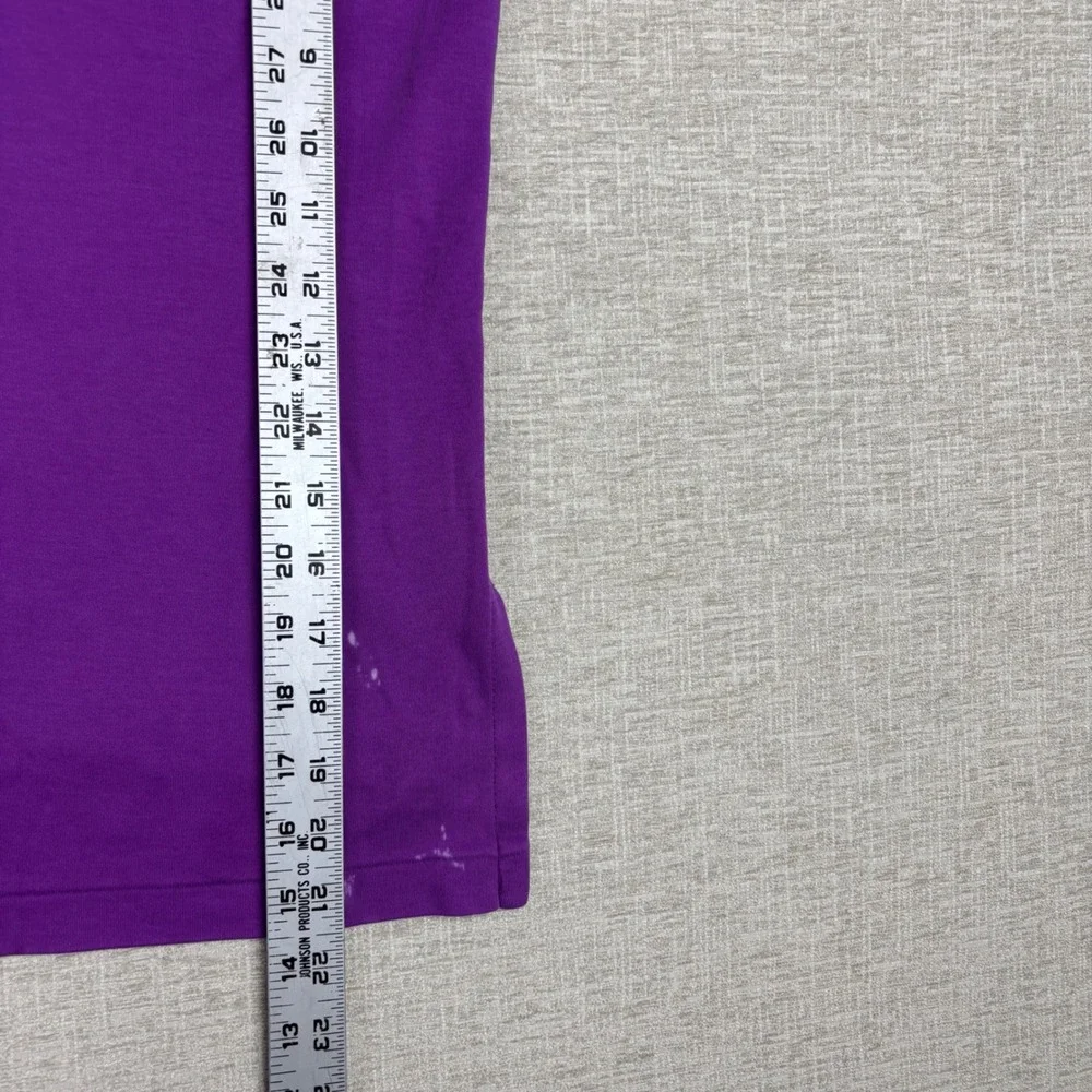 Polo Ralph Lauren Mens XL Purple Short Sleeve Cotton Polo Y2K  Blue Pony Logo